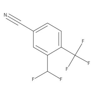 3-Difluoromethyl-4-(trifluoromethyl)benzonitrile Structure