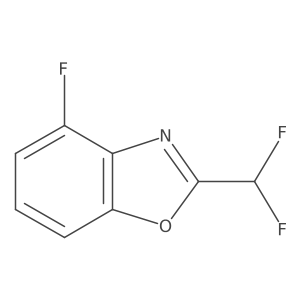 2-(Difluoromethyl)-4-fluorobenzo[d]oxazole结构式