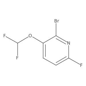 2-Bromo-3-difluoromethoxy-6-fluoropyridine Structure