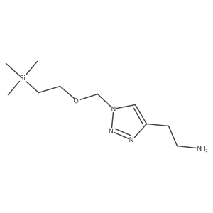 1-[[2-(Trimethylsilyl)ethoxy]methyl]-1h-1,2,3-triazole-4-ethanamine结构式