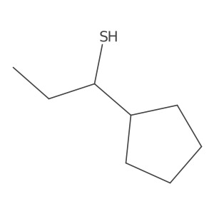 1-Cyclopentylpropane-1-thiol结构式