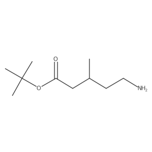 Tert-butyl 5-amino-3-methylpentanoate结构式