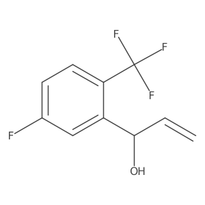 1-[5-Fluoro-2-(trifluoromethyl)phenyl]prop-2-en-1-ol结构式