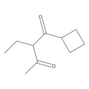 1-Cyclobutyl-2-ethylbutane-1,3-dione结构式