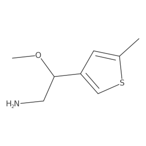 2-Methoxy-2-(5-methylthiophen-3-yl)ethan-1-amine结构式