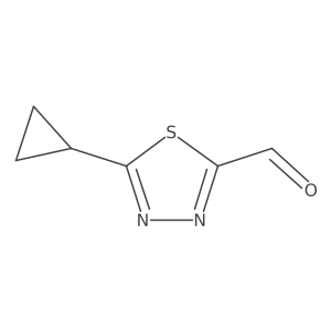 5-Cyclopropyl-1,3,4-thiadiazole-2-carbaldehyde Structure