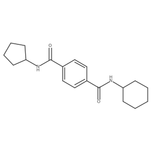 N1-Cyclohexyl-N4-cyclopentylterephthalamide结构式