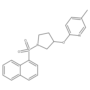 5-Methyl-2-((1-(naphthalen-1-ylsulfonyl)pyrrolidin-3-yl)oxy)pyridine Structure