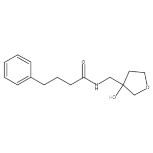 N-((3-hydroxytetrahydrofuran-3-yl)methyl)-4-phenylbutanamide结构式