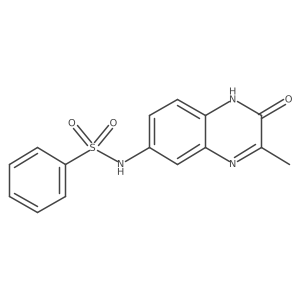 N-(1,2-Dihydro-3-methyl-2-oxo-6-quinoxalinyl)benzenesulfonamide结构式