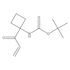 tert-butyl N-[1-(prop-2-enoyl)cyclobutyl]carbamate结构式