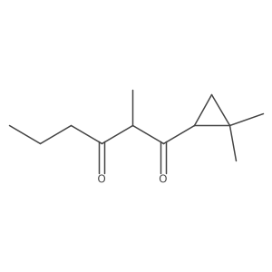 1-(2,2-Dimethylcyclopropyl)-2-methylhexane-1,3-dione Structure