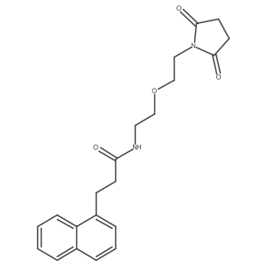 N-(2-(2-(2,5-dioxopyrrolidin-1-yl)ethoxy)ethyl)-3-(naphthalen-1-yl)propanamide Structure