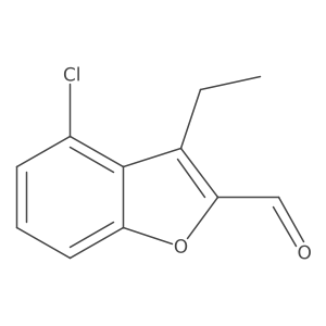 4-Chloro-3-ethyl-1-benzofuran-2-carbaldehyde结构式