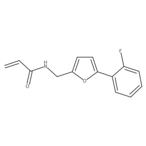 N-{[5-(2-fluorophenyl)furan-2-yl]methyl}prop-2-enamide结构式