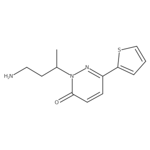 2-(4-Aminobutan-2-yl)-6-(thiophen-2-yl)-2,3-dihydropyridazin-3-one结构式