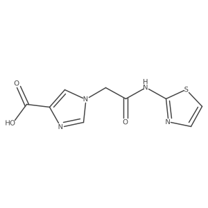 1-(2-oxo-2-(thiazol-2-ylamino)ethyl)-1H-imidazole-4-carboxylic acid Structure