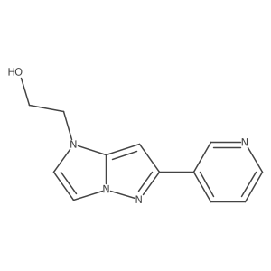 2-[6-(3-pyridyl)imidazo[1,2-b]pyrazol-1-yl]ethanol结构式