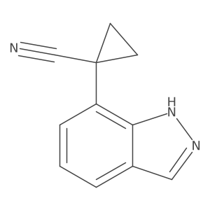 1-(1H-indazol-7-yl)cyclopropane-1-carbonitrile Structure