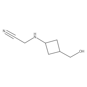 2-((3-(Hydroxymethyl)cyclobutyl)amino)acetonitrile结构式