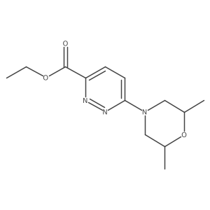 ethyl 6-((2S,6R)-2,6-dimethylmorpholino)pyridazine-3-carboxylate Structure