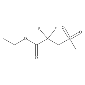 Ethyl 2,2-difluoro-3-methanesulfonylpropanoate Structure