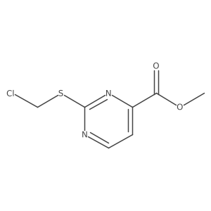 Methyl 2-((chloromethyl)thio)pyrimidine-4-carboxylate Structure