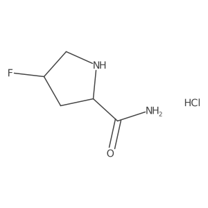 4-fluoropyrrolidine-2-carboxamide;hydrochloride Structure