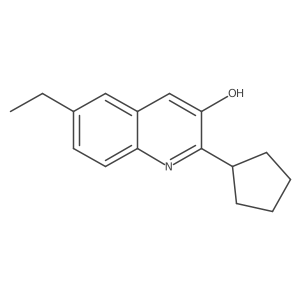 2-Cyclopentyl-6-ethylquinolin-3-ol结构式