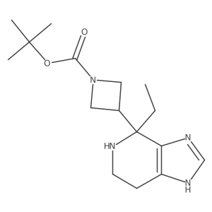 tert-butyl 3-{4-ethyl-3H,4H,5H,6H,7H-imidazo[4,5-c]pyridin-4-yl}azetidine-1-carboxylate结构式