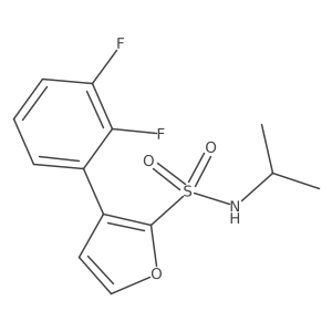 3-(2,3-difluorophenyl)-N-(propan-2-yl)furan-2-sulfonamide Structure