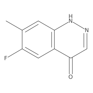 6-Fluoro-7-methyl-1,4-dihydrocinnolin-4-one结构式