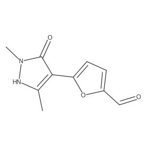 5-(5-hydroxy-1,3-dimethyl-1H-pyrazol-4-yl)furan-2-carbaldehyde Structure