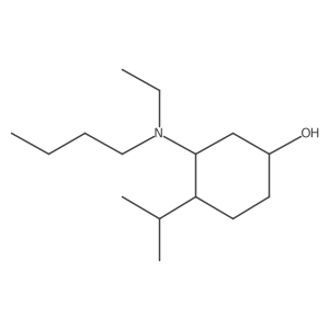 3-[Butyl(ethyl)amino]-4-(propan-2-yl)cyclohexan-1-ol Structure