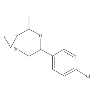 1-[2-Bromo-1-(1-cyclopropylethoxy)ethyl]-4-chlorobenzene Structure