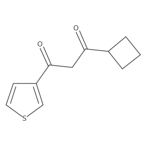1-Cyclobutyl-3-(thiophen-3-yl)propane-1,3-dione结构式
