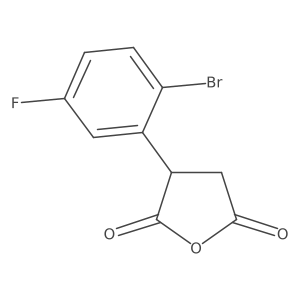 3-(2-Bromo-5-fluorophenyl)oxolane-2,5-dione结构式