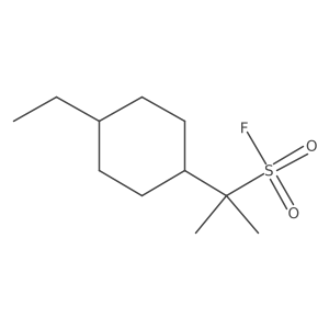 2-(4-Ethylcyclohexyl)propane-2-sulfonyl fluoride结构式
