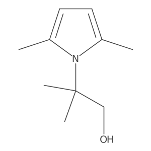 2-(2,5-dimethyl-1H-pyrrol-1-yl)-2-methylpropan-1-ol结构式