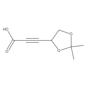 3-[(4S)-2,2-dimethyl-1,3-dioxolan-4-yl]prop-2-ynoic acid Structure