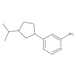 4-[1-(1-Methylethyl)-3-pyrrolidinyl]-2-pyridinamine结构式