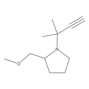 2-(Methoxymethyl)-1-(2-methylbut-3-yn-2-yl)pyrrolidine Structure