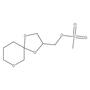 1,4,7-Trioxaspiro[4.5]decan-2-ylmethyl methanesulfonate结构式