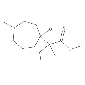 Methyl 2-(4-hydroxy-1-methylazepan-4-yl)-2-methylbutanoate Structure