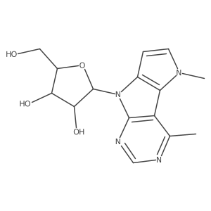 (2R,3R,4S,5R)-2-(4,5-Dimethylpyrrolo[2',3':4,5]pyrrolo[2,3-d]pyrimidin-8(5H)-yl)-5-(hydroxymethyl)tetrahydrofuran-3,4-diol Structure