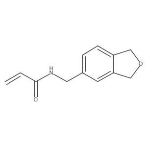 N-(1,3-Dihydro-2-benzofuran-5-ylmethyl)prop-2-enamide结构式