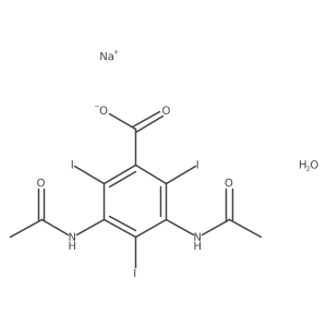 Sodium diatrizoate hydrate结构式