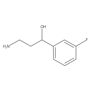 (1S)-3-amino-1-(3-fluorophenyl)propan-1-ol Structure