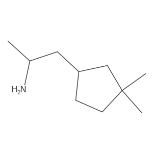 (2R)-1-(3,3-dimethylcyclopentyl)propan-2-amine Structure