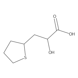 2-Hydroxy-3-(thiolan-2-yl)propanoic acid结构式